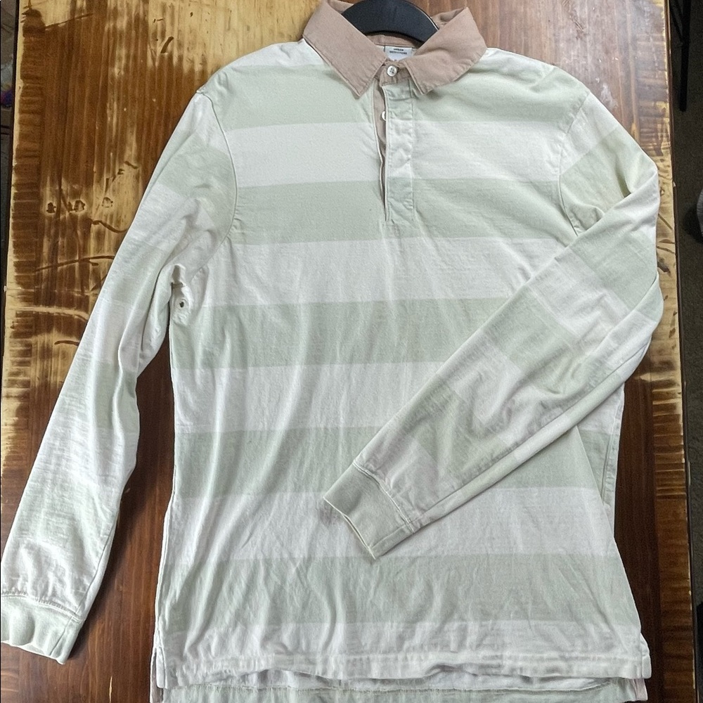 Mens long sleeve polo